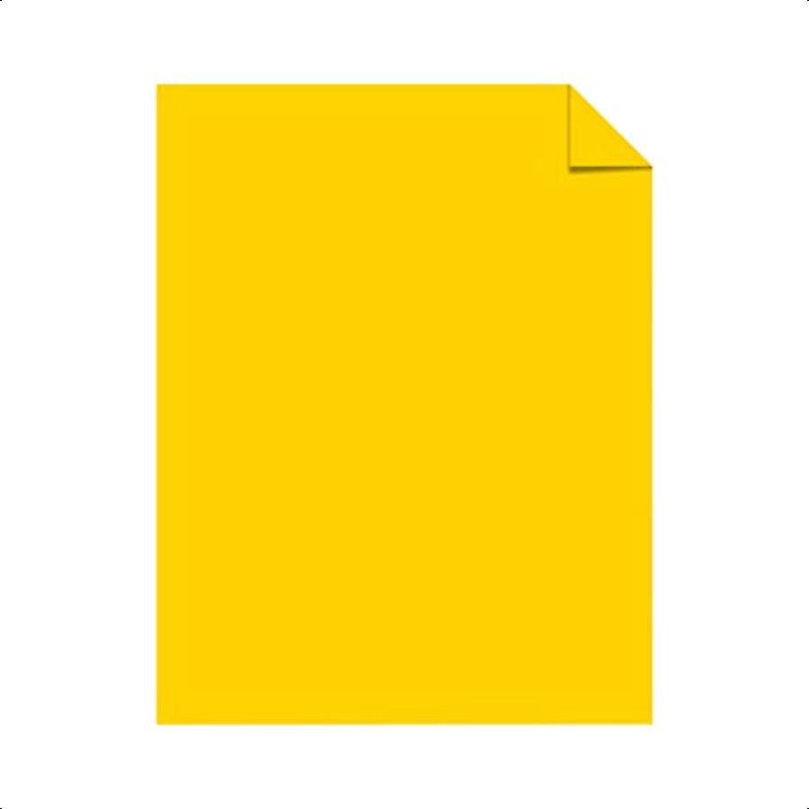 Neenah Astrobrights Bright Color Paper 8 1 2in. X 11in. 24 Lb FSC Certified Solar Yellow Ream Of 5 Sheets 21538