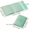 1PC PU Leather Ear Stud Storage Bag Multi-layer Jewelry Finishing Storage Organizer Book Type Storage Bag For Earrings Rings
