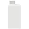 vidaXL Weißer Computertisch Weiß Spanplatte Standard Stauraum,106 x 41 x 88.5