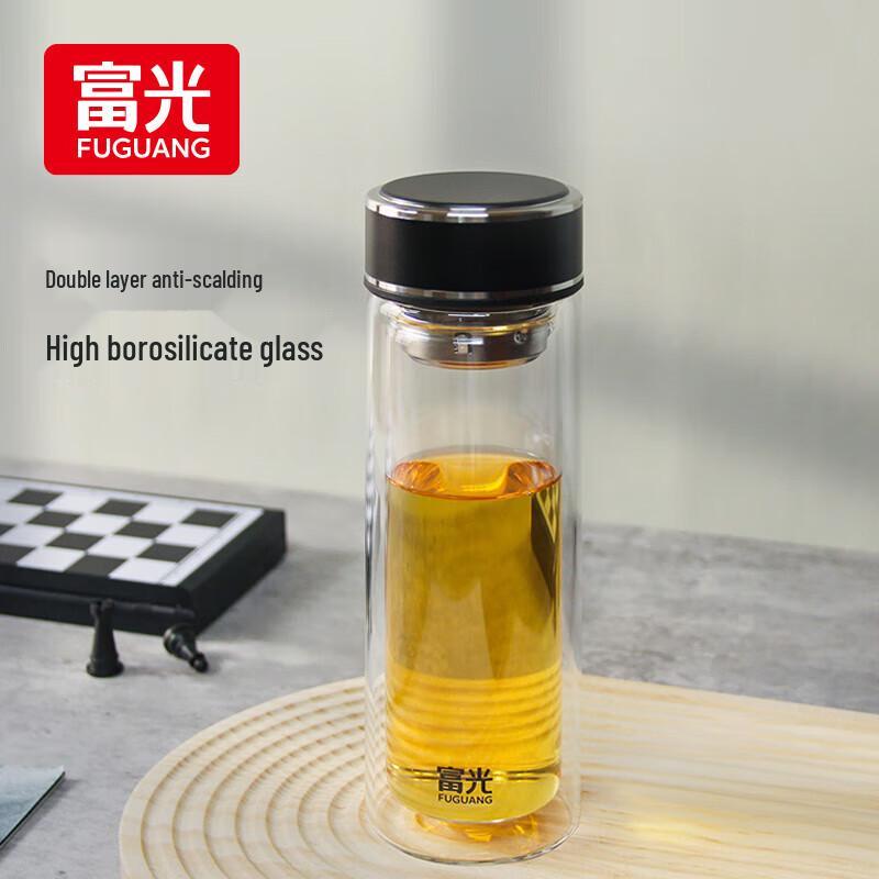 FUGURNG BESTJOY Double-Wall Glass Tea Infuser Bottle