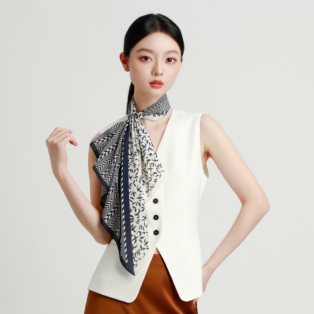Versatile Styling Handkerchief 100% Mulberry Silk Scarf