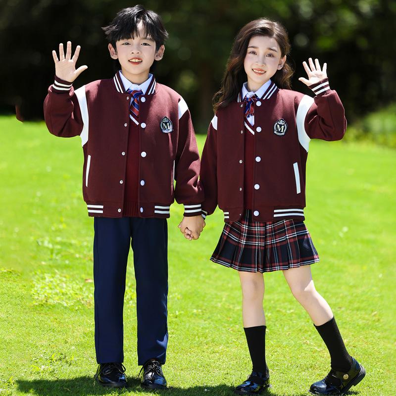 British Style Children's School Uniform Set - Spring & Autumn