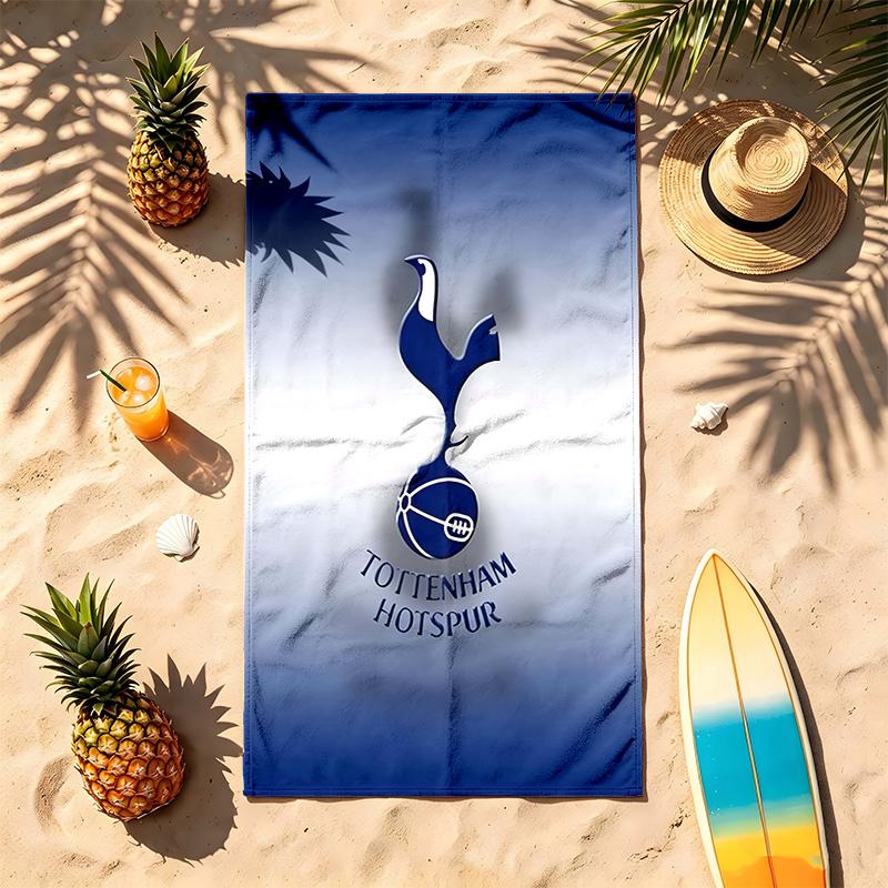 Tottenham Hotspur FC (5) Tema Paplūdimio rankšluostis Atsparus smėliui Minkštas ir patogus Tinka baseinui, stovyklavimui, jogai ir nardymui Kelioninis