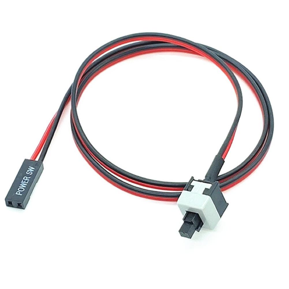 PC Build Maintenance 0.5m Reset Switch Cable Computer Power Switch Cable Front Panel Header Plastic Insulation