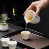 UOSO Mutton-Fat Jade White Porcelain Gongdao Cup with Integrated Filter