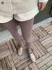 Eukkis 900 Denier Fleece-Lined Women's Compression Tights Warm Coffee