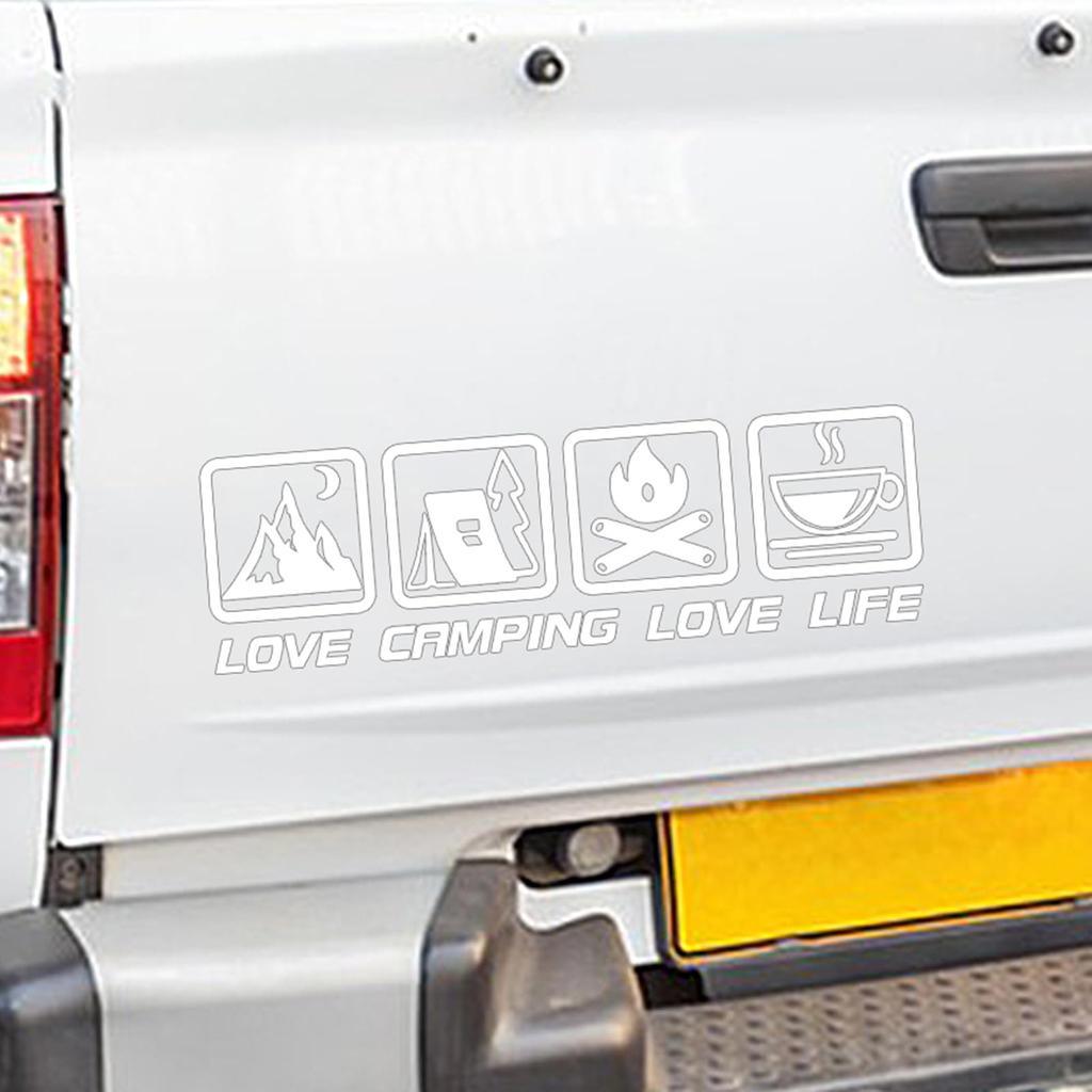 Decorative Car Sticker, Car Decal Decor | Vista Print LOVE CAMPING LOVE LIFE Waterproof