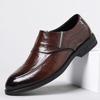 New Men's Casual Leather Shoes Formal Business Men's Shoes Non-slip Leather Men's Pointed Single Shoes Shoes