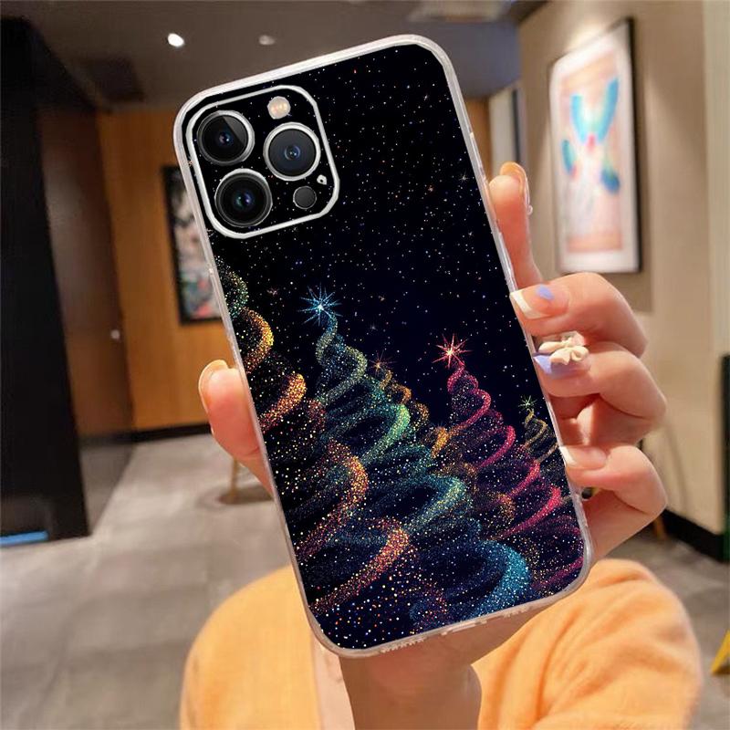 Christmas Tree Ball Phone Case Carcasa Funda For iPhone 17 Pro Max Air 16 15 14 13 Pro Max 15 16 Pro 15Plus 16E Case