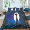 Exquisites 3D-Cartoon-Gestiefelter Kater Tapete Katzen-Druck Bettwäsche-Set Bettbezug Steppdecke Bett Jugend Kinder Mädchen Jungen Geschenk