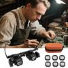 Magnifying Glass Magnifier Glasses Biology Loupe Microscope Jewelry Watch Repair Tool for Coin Stamp Currency Book Errors