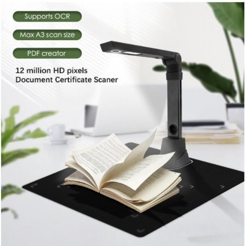 12 Million Office Contract Scanner HD Pixels Document Certificate Scaner A3 Photo Teaching Book Intelligent Scanner