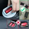 Car Seat Belt Buckle Holder Silicone Clip Fixer for Easy Access and Anti-Rattle Interior Storage Organizer Car Accessory