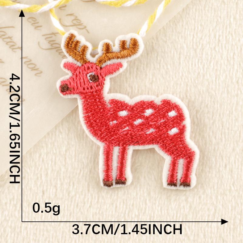 Kreslené zvířecí a ovocné vyšívané nášivky pro DIY oděvní doplňky