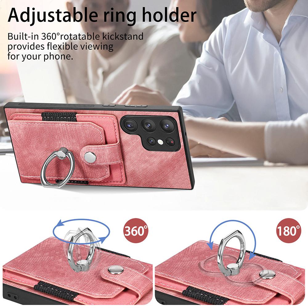 Husa portofel cu slot pentru card pentru Samsung S23 S22 Ultra S21 S20 Fe A14 A34 A54 A13 A23 A33 A53 A12 A32 A52/iphone 14 13 12 11 Husa din piele