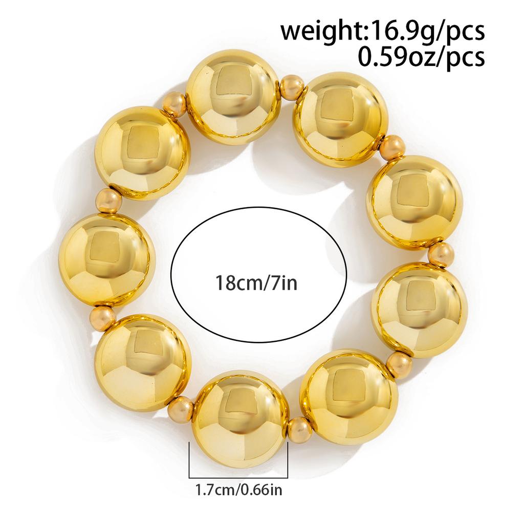 Fashion Exaggerated Irregular Ccb Beaded Bracelet Female, Personalized Geometric Bead Bracelet Bracelet