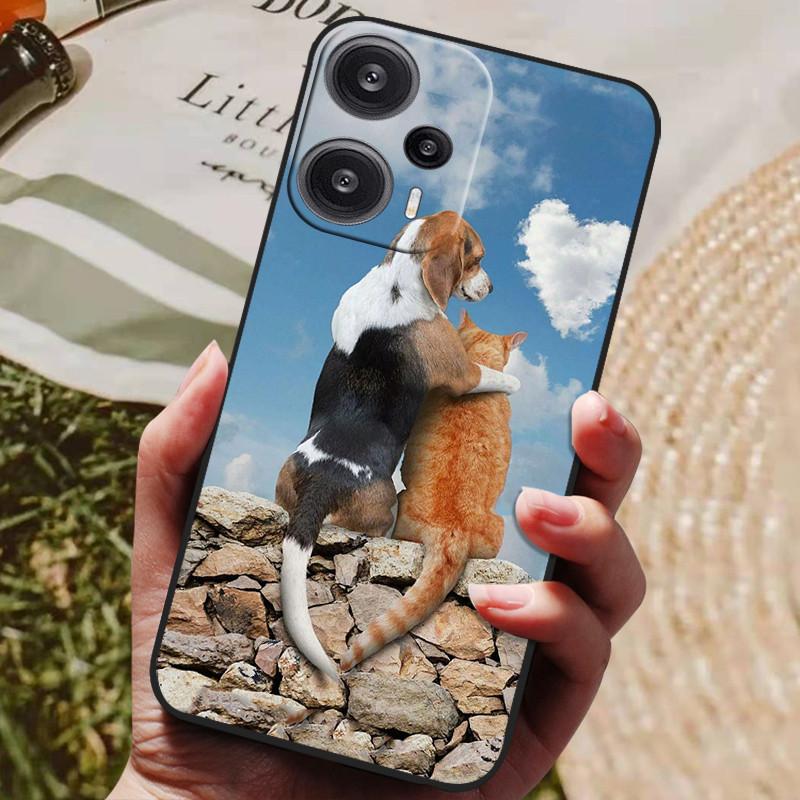 For POCO F5 5G Case 6.67'' Soft TPU Silicone Shockproof Covers for Xiaomi Poco F5 Phone Cases PocoF5 F 5 Wolf Lions Coques