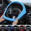 Steering Wheel Cover Soft Thin Silicone Non Slip Sweat Absorb All Season Unisex Auto Interior Part =Vehicle Protection Accessory