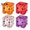 Cube Squeeze Toys Halloween Stress Sensory Toy, Toy with Pumpkin Skull Slow Rebound Spider Pattern, Clear Anxiety Relief Party Favors