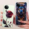 Casing For Vivo S19 Pro Clear Case Aesthetic Luxury Cute Fashion Flower Funny Painted Funda For Vivo S19Pro V2362A Cover