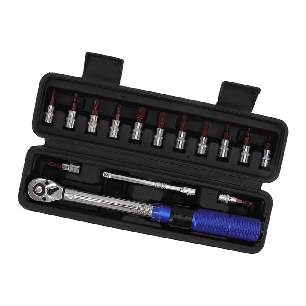 Fahrrad Drehmomentschlüssel Set 1/4 Zoll Antrieb Drehmomentschlüssel 2 bis 14 Nm Fahrrad Werkzeugsatz Fahrrad Reparaturset