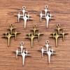 10Pcs 23* 29mm DIY Jewelry Accessories Hollow Star Pendant Pendant