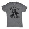 Mens Funny T Shirts On A Side Quest To Pet Dogs Sarcastic Puppy Graphic Tee for