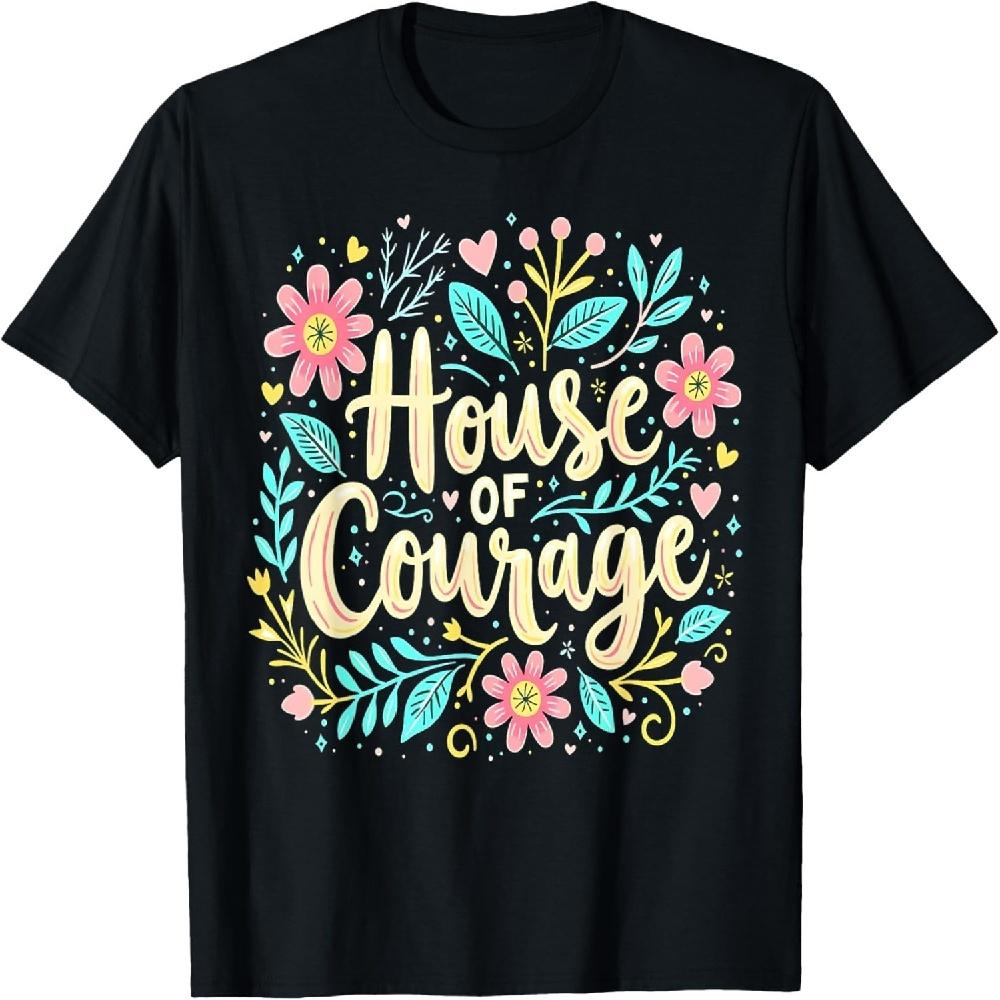 

House Of Courage Flowers RCA School Teacher Student Tee T-Shirt XXXXXL чорний