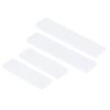 4Pcs Bookmark Mold Blank DIY Silicone Epoxy Pendant Jewelry Mirror Surface Craft White