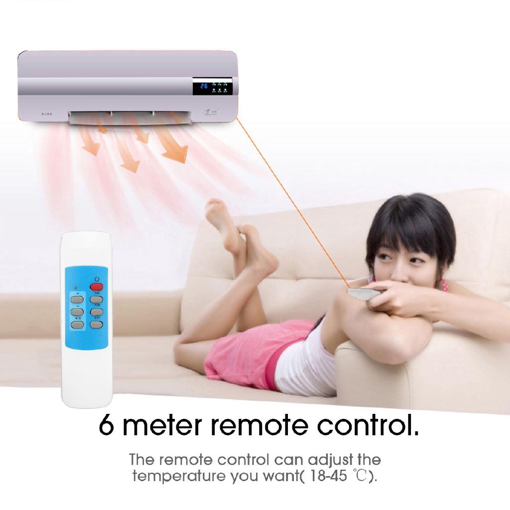 2 in 1 Cool & Warm Wall Mounted Air Condition Fan Electric Heater