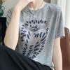 Navava Women PrinTing Loose FiT Round Neck ShorT Sleeve T shirT nT3294