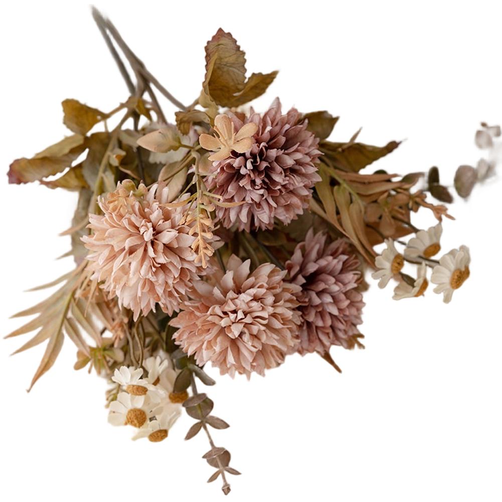 Artificial Chrysanthemum Arrangement 31cm Multi-Color Cloth Fabric Fake Flowers For Wedding Decoration And Home Decor
