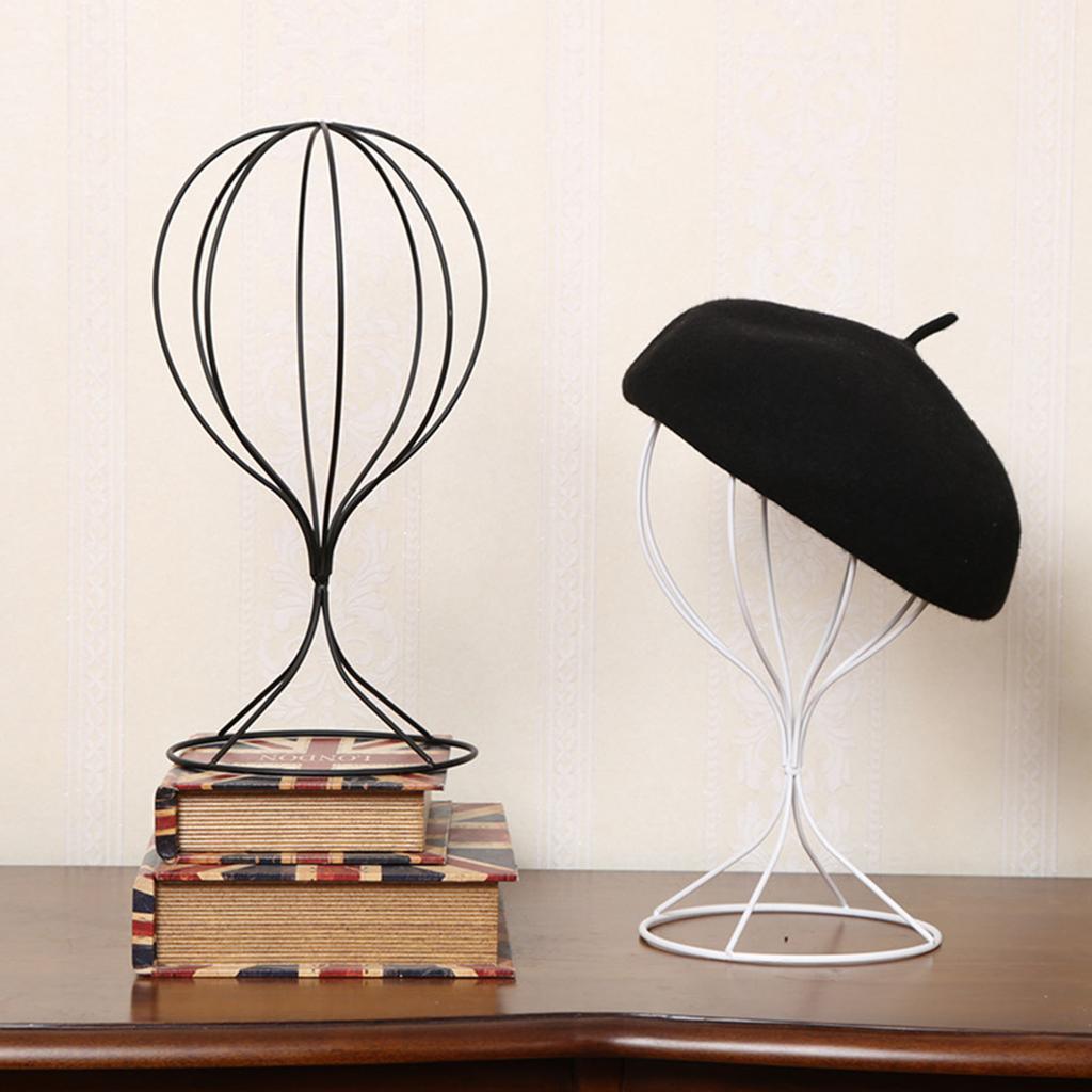 Metal Wigs Display Stand Holder for Cap and Wigs Storage Rack Durable Organizer