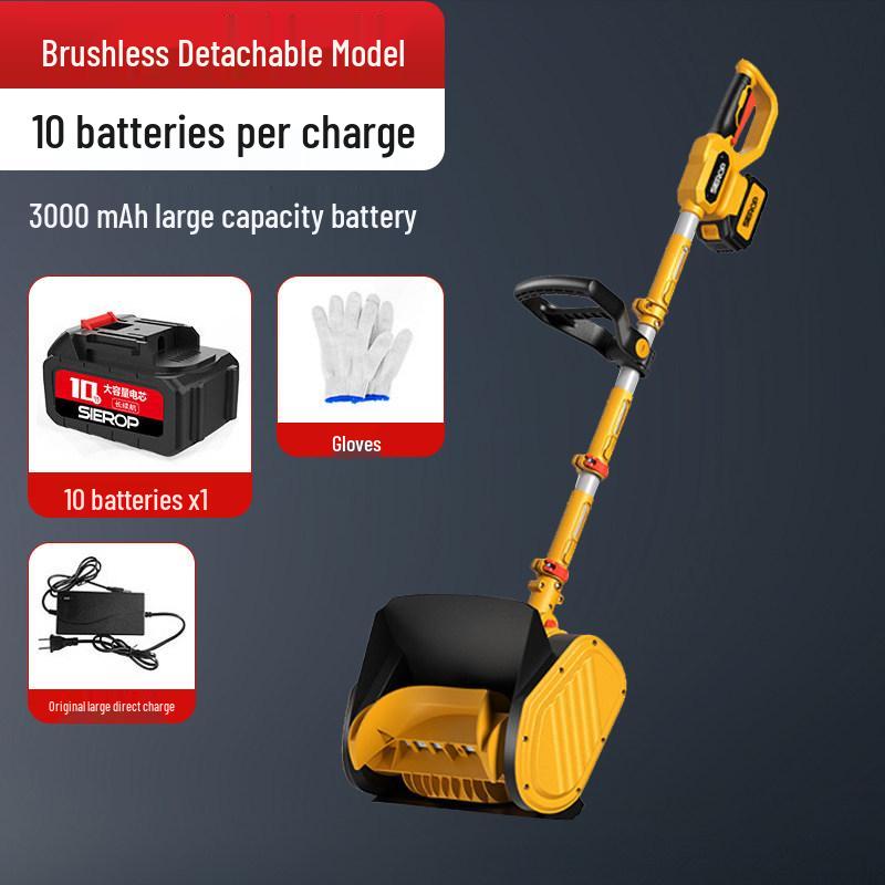 Cordless Electric Snow Sweeper - Compact Lithium Battery Snow Shovel