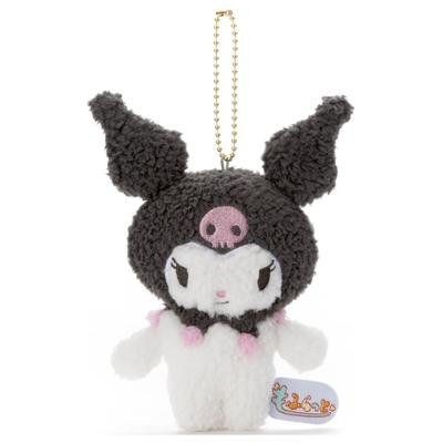 Sanrio Charaktere Mofulatto Schlüsselanhänger Maskottchen Kuromi Plüschtier Höhe ca.. 16 cm