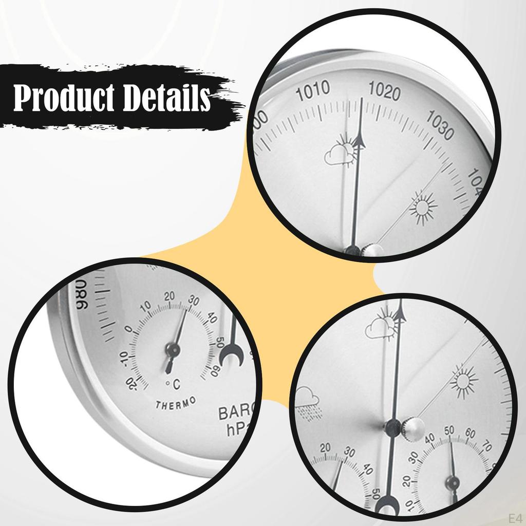 -Hygrometer, Kompakt und tragbar, mit Thermometer Allwetter .