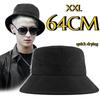 Summer Big Size XXL 64cm Quick Drying Bucket Hats Men Women Breathable Sun Protection Fisherman Caps Outdoor Climbing Hiking Hat