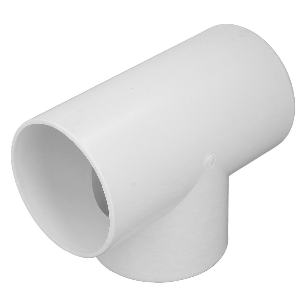 3 Way Duct Connector Corrosion Resistant PVC T Shape Round Pipe Fitting 3 Holes Hose Adapter Splitter
