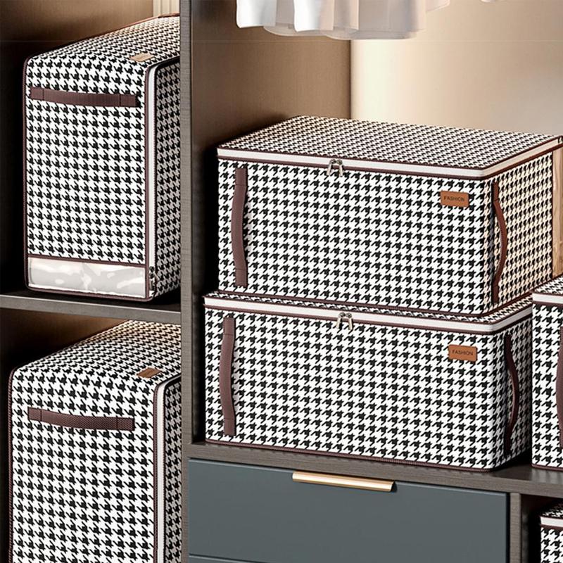 Large Capacity Quilt Clothes Bedding Storage Bags Home Visible Window Zipped Organizer Underbed Wardrobe Closet Boxe