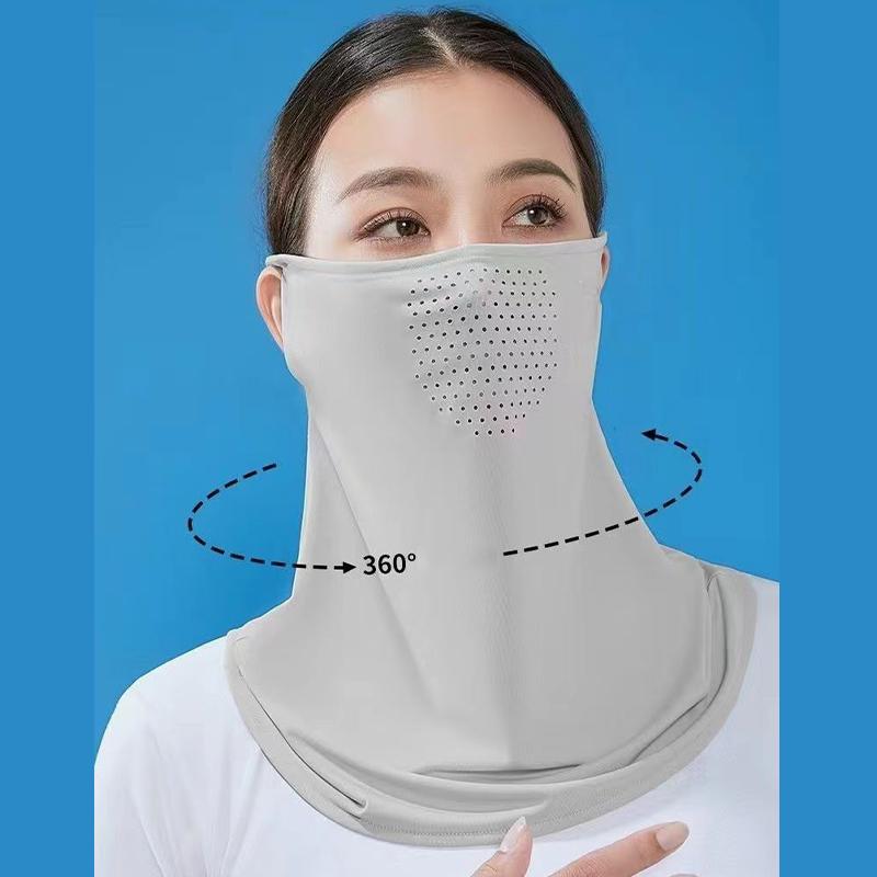 Letní maska proti slunci na krk s UV ochranou, kryt na obličej, opalovací krém na obličej, venkovní, pohodlná, jednobarevná, cyklistické klobouky proti slunci