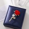 Lucky Orange Enamel Persimmon Brooches For Women Alloy Fruits Plant Casual Weddings Brooch Pins Chinese Party Jewelry Gift