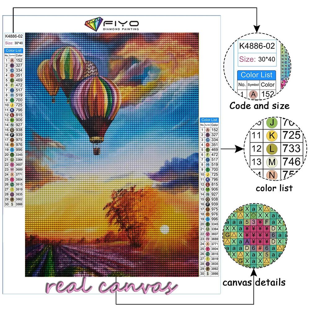 Diamant Stickerei Heißluftballon 5D DIY Diamant Malerei Kreuzstich Strass