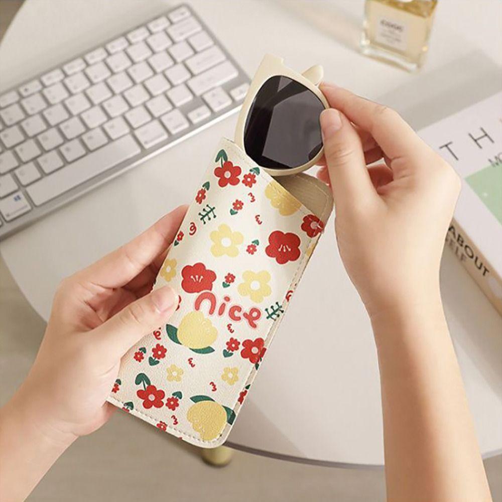 Soft Reading Glasses Pouch Cartoon Eyeglasses Protective Cover Portable Glasses Bag  Sunglasses