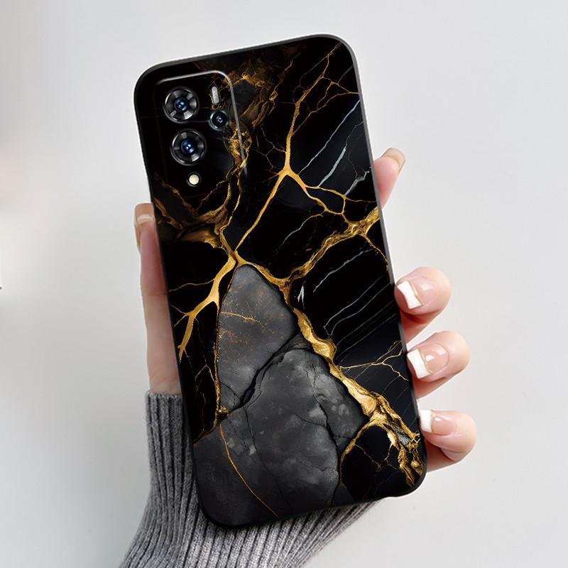 For ZTE Blade V40 Pro/ZTE 9046 Case Cute Love Rabbit Funny Black Matte Soft TPU Protective Back Cover For ZTE V40 Pro Phone Case