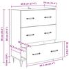Sideboard Reclaimed Wood 69.5 x 34 x 90 cm Engineered Wood and Iron