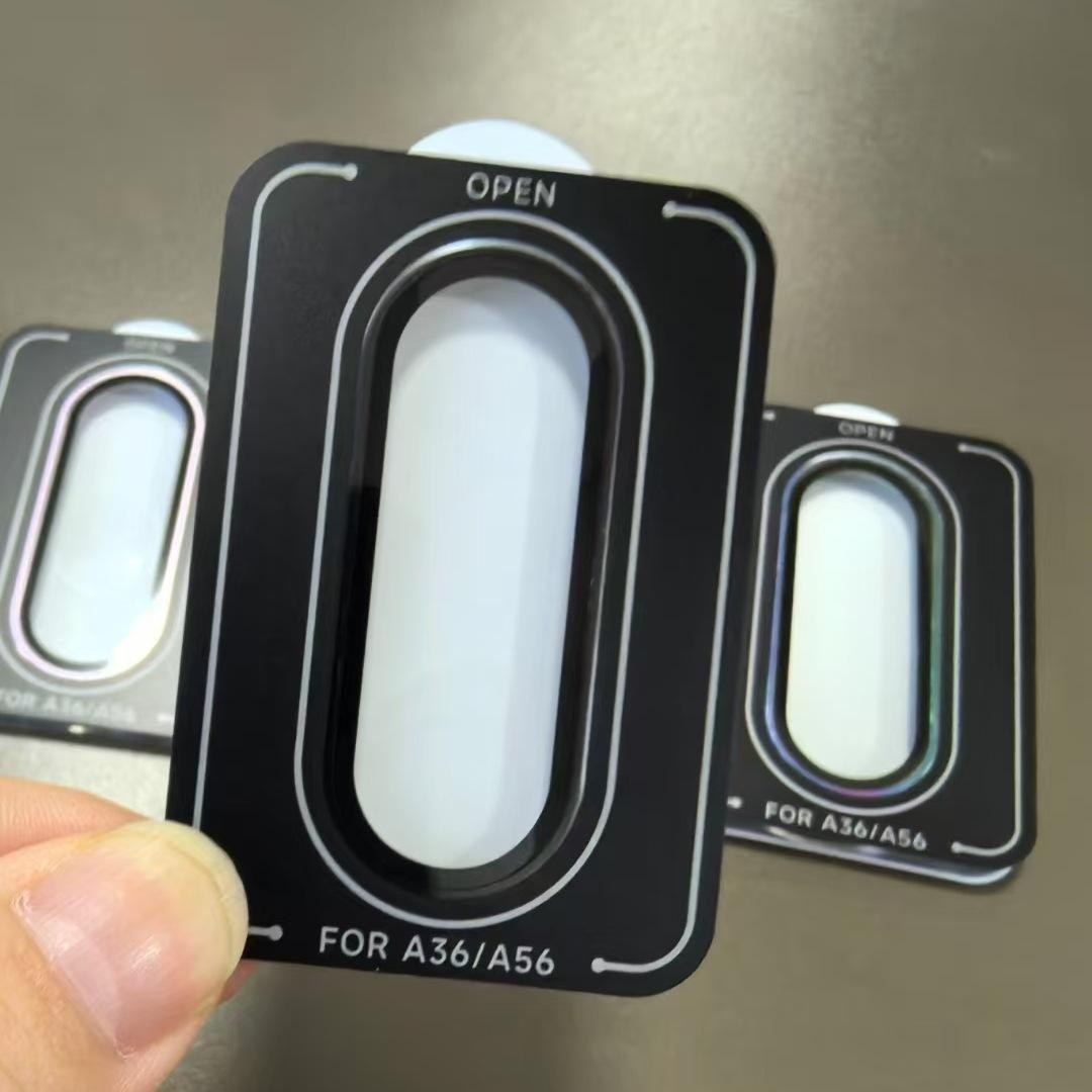 

Защитная крышка объектива камеры для Samsung Galaxy A56 5G A36 A26 A 56 36 26 Металлическое кольцо Закаленное стекло Аксессуары для защиты телефона A26 чёрный