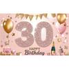 Birthday Decorations Elegant Custom Banner Birthday Backdrop Glitter Mitzvah Backdrop For  Photo Shoot Party
