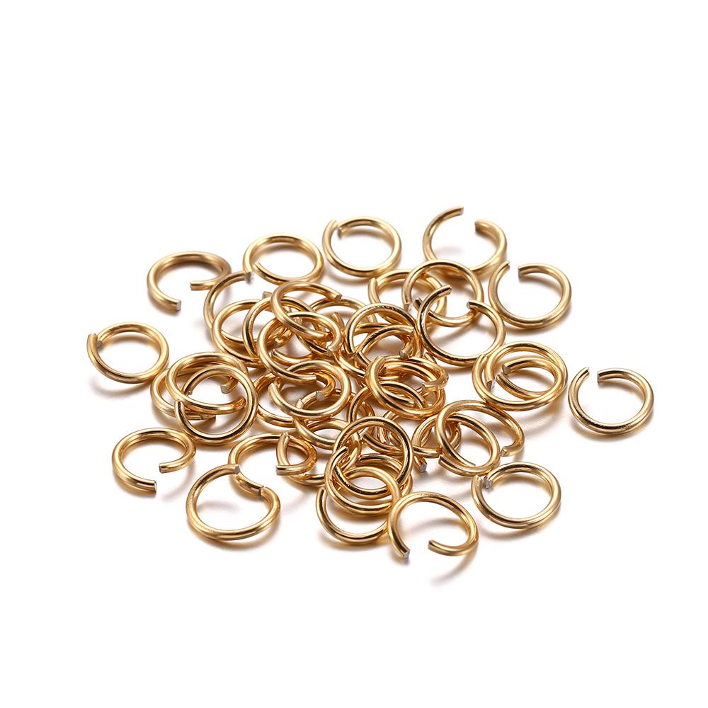 300Pcs/Lot 6 8 10 Mm Metal Colorful Open Jump Rings Split Rings Jump Rings Connectors For DIY Jewelry Making Findings Supplies