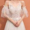 Detachable Layered Sleeves Bride Wedding Arm Cover Decorate White Ruffle Puff Sleeve for Bridal Accessories Gloves