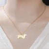 Teamer Claw And Dog Pendant Stainless Steel Necklaces For Woman Man Cute Pet Animal Amulet Minimalist Jewelry Birthday Gne Gifts